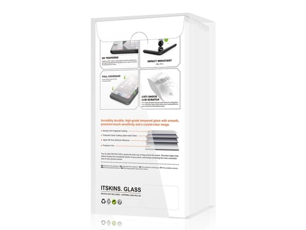 ITSKINS - Skjermbeskyttelse for mobiltelefon - 2.5D - glass - 6.1" - gjennomsiktig (en pakke 25) - for Apple iPhone XR