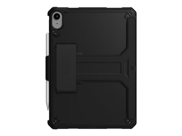 UAG Rugged Case for iPad 10.9 (10th Gen, 2022) - Scout w HS & KS Black - Baksidesskydd för surfplatta - termoplastisk polyuretan (TPU) - svart - 10.9
