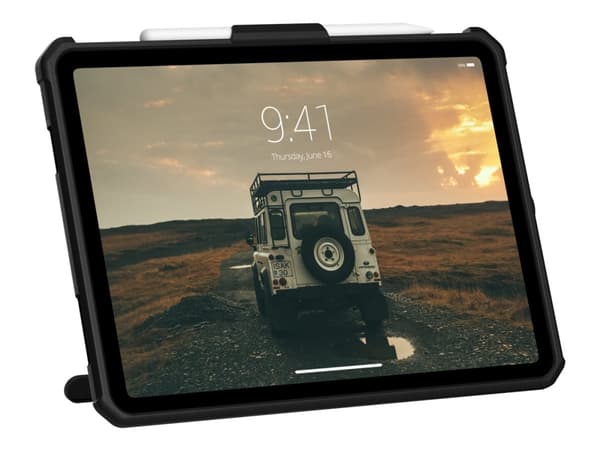 UAG Rugged Case for iPad 10.9 (10th Gen, 2022) - Scout w HS & KS Black - Baksidesskydd för surfplatta - termoplastisk polyuretan (TPU) - svart - 10.9