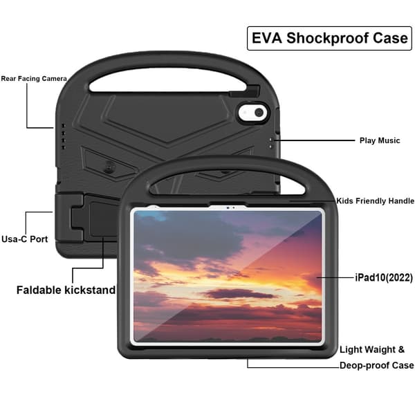 Skal EVA iPad 10.9 2022 (10th gen) Svart