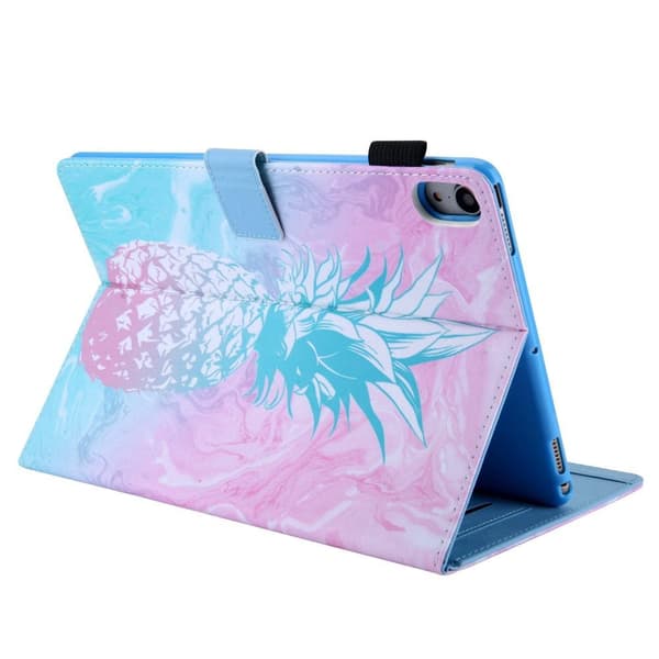 Til iPad 10.9 (2022) Tabletetui Cover Foldbart stativ - Blå Ananas