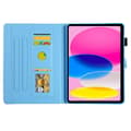 Pikkukuva 2 / 6: iPad 10.9 (2022) tablettikotelon kansi taitettava jalusta - punainen ananas