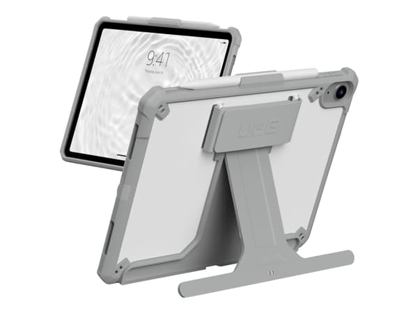 UAG Scout Healtcare Series Case for iPad 10.9 (10th Gen, 2022) - Scout w HS & KS Healthcare White/Gray - Baksidedeksel for nettbrett - med stativ og