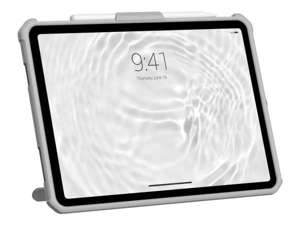 UAG Scout Healtcare Series Case for iPad 10.9 (10th Gen, 2022) - Scout w HS & KS Healthcare White/Gray - Baksidedeksel for nettbrett - med stativ og