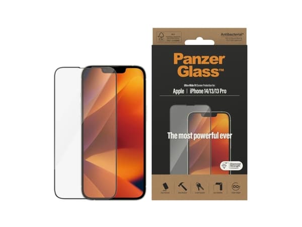 PanzerGlass APPLE IPHONE 2022 6.1IN 13 13 PRO UWF AB BULK, Apple, Apple - iPhone 14, Apple - iPhone 13, Apple - iPhone 13 Pro, Asennus kuivana, Naarm