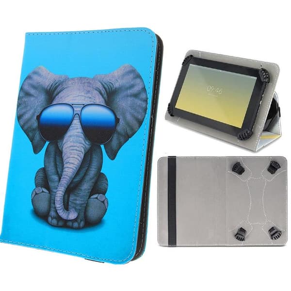 Universal Flip Fodral till 9-10.2" tum Surfplattor - Elephant
