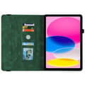 Miniatyrbillede 7 af 11: Til iPad 10.9 (2022) Tabletetui Cover Buterfly Imprinting - Grøn