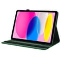 Miniatyrbillede 8 af 11: Til iPad 10.9 (2022) Tabletetui Cover Buterfly Imprinting - Grøn