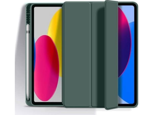 eSTUFF SEATTLE - Vikbart fodral för surfplatta - polyuretan, termoplastisk polyuretan (TPU) - lila - för Apple 10.9-inch iPad (10:e generation)