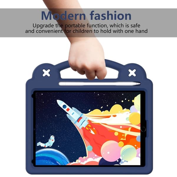 Apple iPad 10.2 2021 2020 2019 Stødsikker EVA-skumstativskal - Marineblå