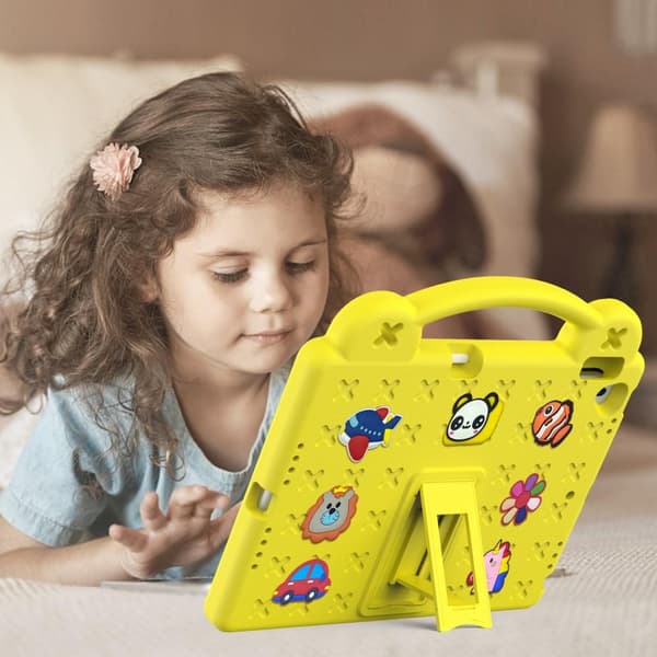 Apple iPad 10.2 2021 2020 2019 Stødsikker EVA-skumstativskal - Gul