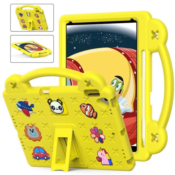 Apple iPad 10.2 2021 2020 2019 Stødsikker EVA-skumstativskal - Gul
