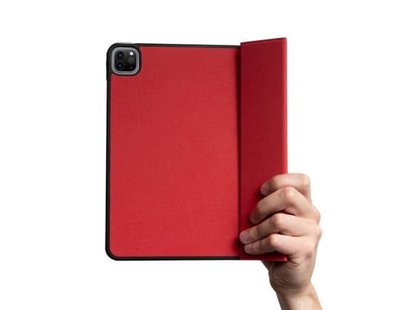 "Crong FlexFolio - Kotelo iPad Pro 11"" (2022-2021) / iPad Air 10.9" (5.-4. sukupolvi) ja Apple Pencil (punainen)"