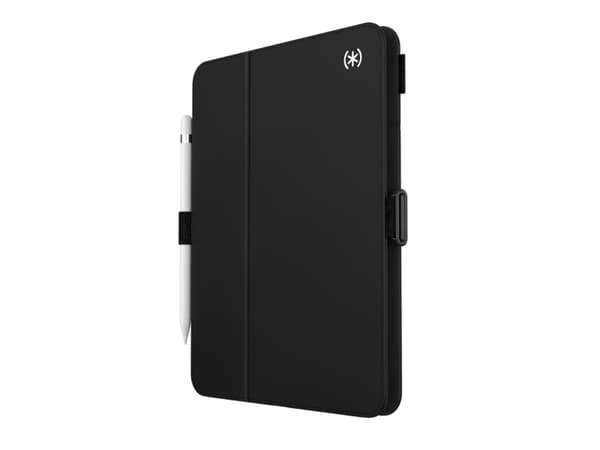 Speck Balance Folio AP-2025 - Skyddsfodral vikbart fodral för surfplatta - svart/svart/vit - för Apple 10.9-inch iPad (10:e generation)