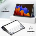 Miniatyrbild 5 av 5: Tri-fold fodral med stativfunktion för Galaxy Tab S7 Plus 12,4", Blå