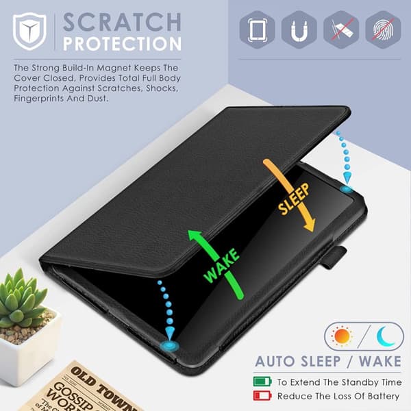 Etui med penneholder for iPad Mini 6, Sort
