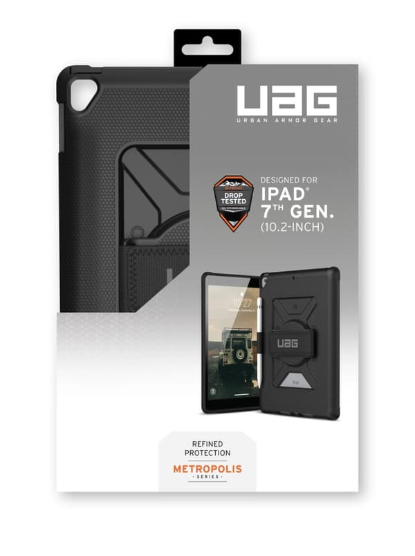 UAG iPad 10.2" 2019 w/handstrop Metropolis BULK Black