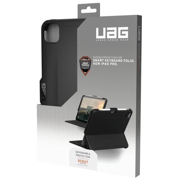 urbanarmorgear iPad Pro 12,9"" 5/4. generasjons Scout-deksel, svart