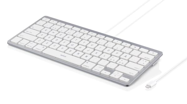 DELTACO lightning-tastatur til iOS-enheder, MFi, 0,4m, nordisk la