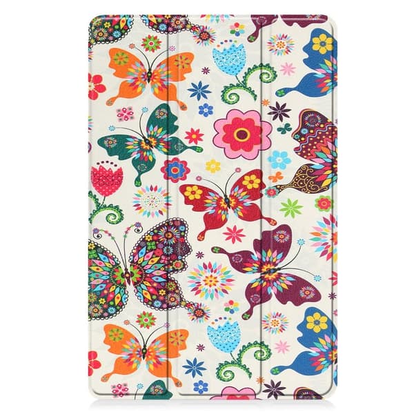 Nokia T21 Trifold Stand Sleep Wake Tabletcover-etui - Sommerfugle