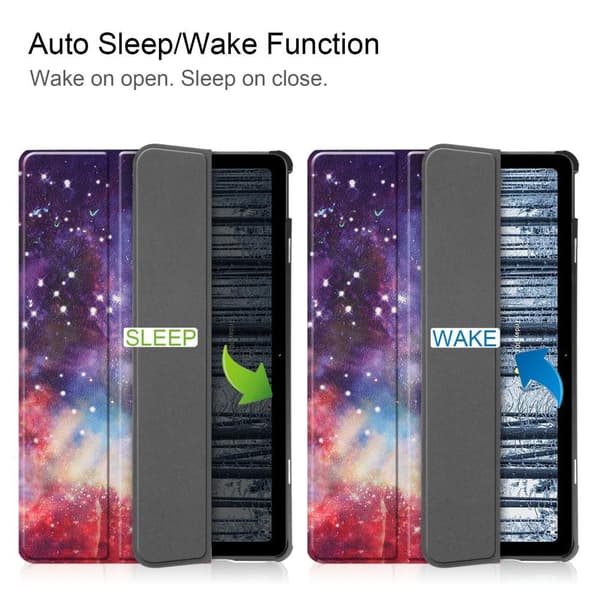 Nokia T21 Trifold Stand Sleep Wake Tablet Cover Case - Galaxy