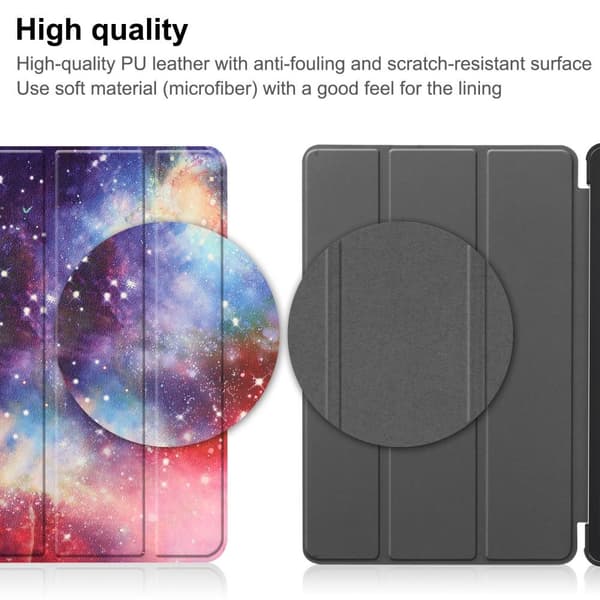 Nokia T21 Trifold Stand Sleep Wake Tablet Cover Case - Galaxy