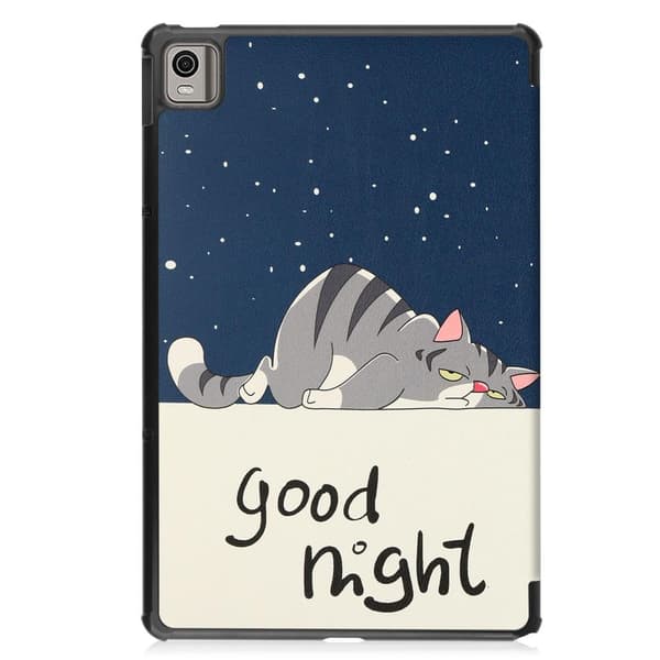 Nokia T21 Trifold Stand Sleep Wake Tablet Cover Case - Cat