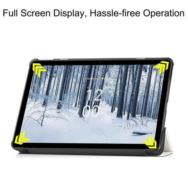 Nokia T21 Trifold Stand Sleep Wake Tablet Cover Case - Cat