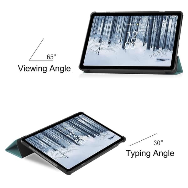 Nokia T21 Tri-fold Stand Wake/Sleep Cover Tablet-kotelo -