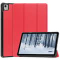 Pikkukuva 1 / 11: Nokia T21 Tri-fold Stand Wake/Sleep Cover Tablet-kotelo - Punainen