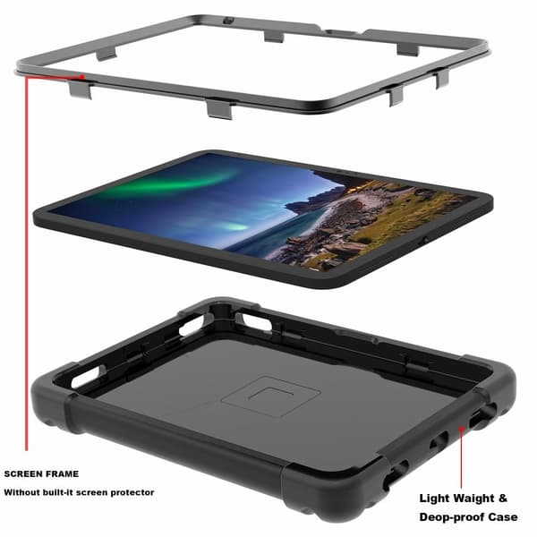 Heavy Duty Armor skal till iPad 10.9 2022 Gen 10 - Svart