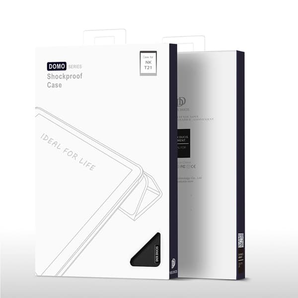 DUX DUCIS Trifoldet Stand til Nokia T21 - Sort
