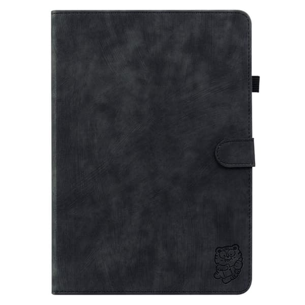 Til Nokia T21 Taske Imprintet Cute Tiger Tablet Cover Kortholder - Sort