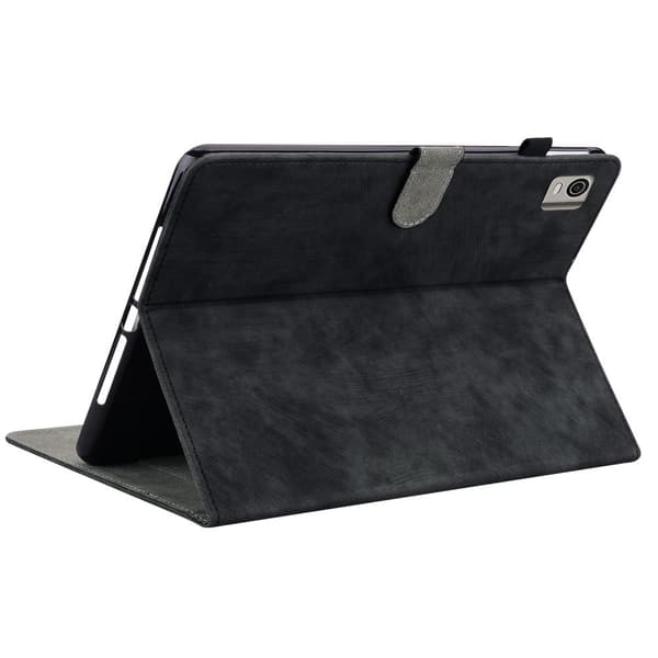 Til Nokia T21 Taske Imprintet Cute Tiger Tablet Cover Kortholder - Sort