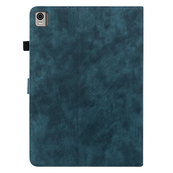 Til Nokia T21 Taske Imprintet Cute Tiger Tablet Cover Kortholder - Blå