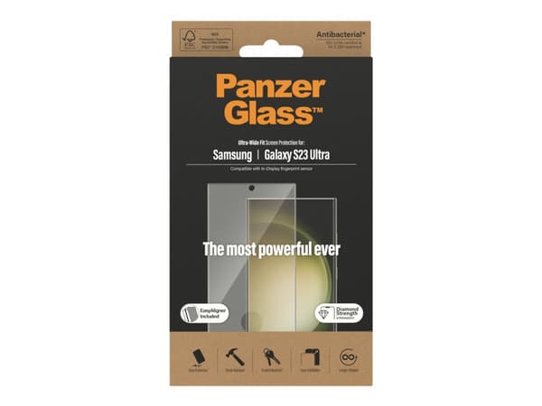 PanzerGlass™ | Skjermbeskytter - Ultra-Wide Fit | Samsung® Galaxy S23 Ultra