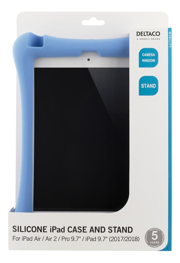 DELTACO silikonecover til iPad Air, Air 2, iPad Pro 9,7 tommer og iPad