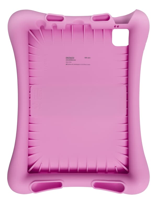 DELTACO silicone case iPad Air 10.9" 4/5gen/Pro 11" 2/3gen, stand,pink