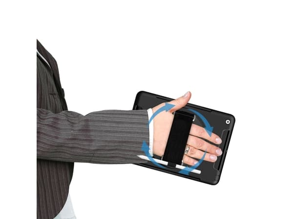 4smarts GRIP - Baksidesskydd för surfplatta - polykarbonat, termoplastisk polyuretan (TPU) - svart - för Samsung Galaxy Tab Active4 Pro