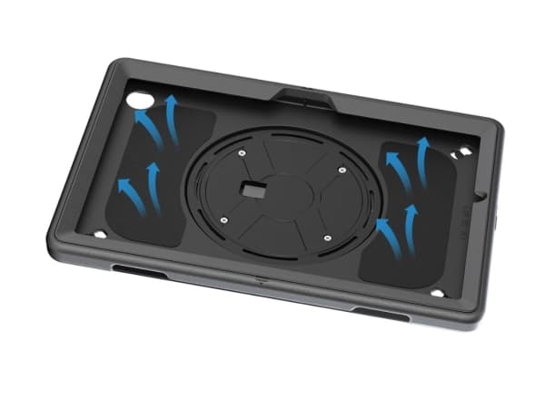 4smarts GRIP - Baksidesskydd för surfplatta - polykarbonat, termoplastisk polyuretan (TPU) - svart - för Samsung Galaxy Tab Active4 Pro