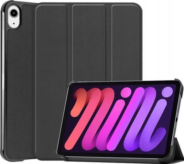 CoreParts - Lommebok for nettbrett - tri-fold caster, hard shell, auto-wake function - svart - for Apple iPad mini (6. generasjon)