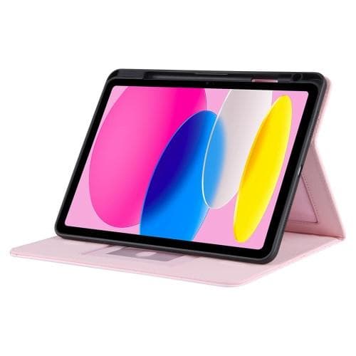 För iPad 10.9 2022 Gen 10 Vikbart fodral - Rosa