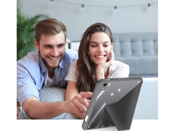 Dux Ducis Dux Ducis Magi nettbrettetui til iPad mini 2021 smart deksel med stativ og oppbevaring for Apple Pencil grå