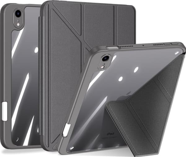 Dux Ducis Dux Ducis Magi nettbrettetui til iPad mini 2021 smart deksel med stativ og oppbevaring for Apple Pencil grå