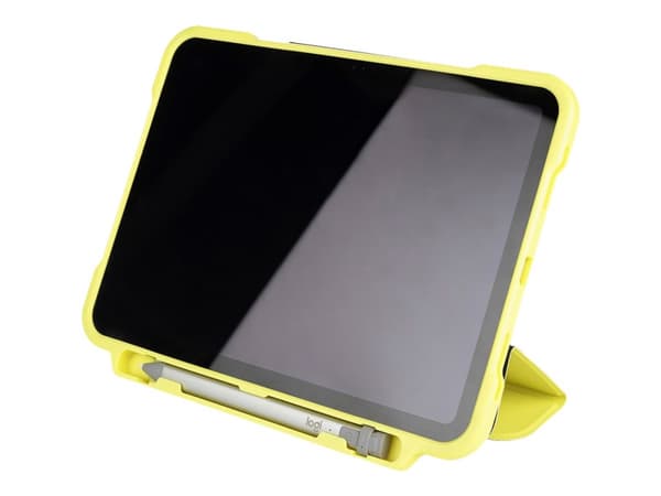TUCANO Alunno - Lommebok for nettbrett - robust - resirkulert plast, termoplast-polyuretan (TPU), transparent polycarbonate - gul - for Apple 10.9-in