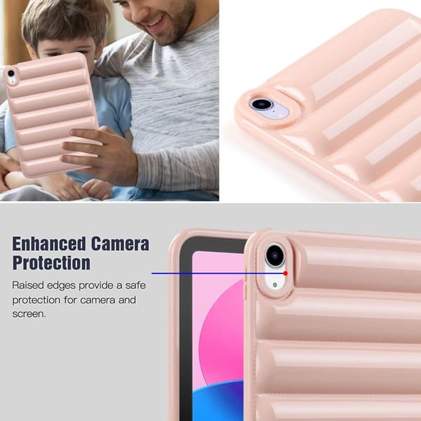 För iPad 10.9 (2022) Candy Color TPU - Rosa