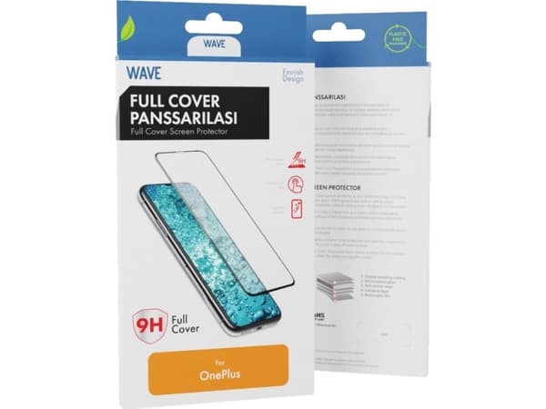 Wave Full Cover panserdeksel, OnePlus Nord CE 5G, musta