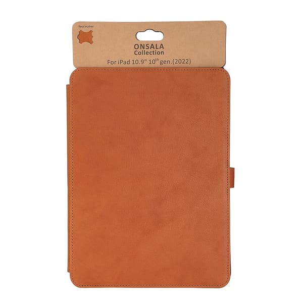 Onsala COLLECTION Tablet Cover Leather iPad 10,9" 10th Gen 22, 11" 11th Gen 25 Brown