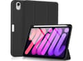 Miniatyrbilde 4 av 4: eSTUFF Miami - Lommebok for nettbrett - polykarbonat, polyuretanlær, termoplast-polyuretan (TPU) - svart, blank - for Apple iPad mini (6. generasjon)