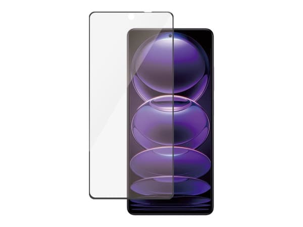 PanzerGlass - Skärmskydd för mobiltelefon - ultrabred passning - glas - ramfärg svart - för Xiaomi Redmi Note 12 Pro 5G, Note 12 Pro+ 5G